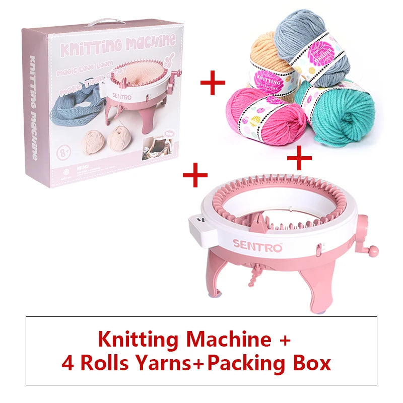 48needle Handmade Knitting Machine Cylinder Wool Loom Scarf Sweater Hat Socks Adult Children Lazy Artifact Christmas Gift