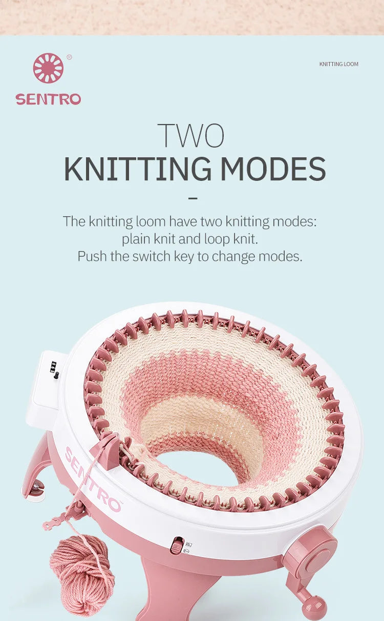 48needle Handmade Knitting Machine Cylinder Wool Loom Scarf Sweater Hat Socks Adult Children Lazy Artifact Christmas Gift