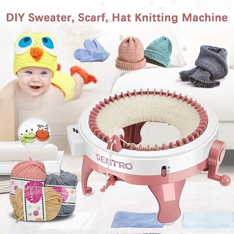 48needle Handmade Knitting Machine Cylinder Wool Loom Scarf Sweater Hat Socks Adult Children Lazy Artifact Christmas Gift